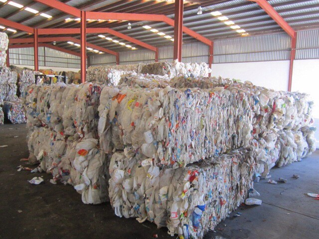  HDPE Bottles scrap in bales