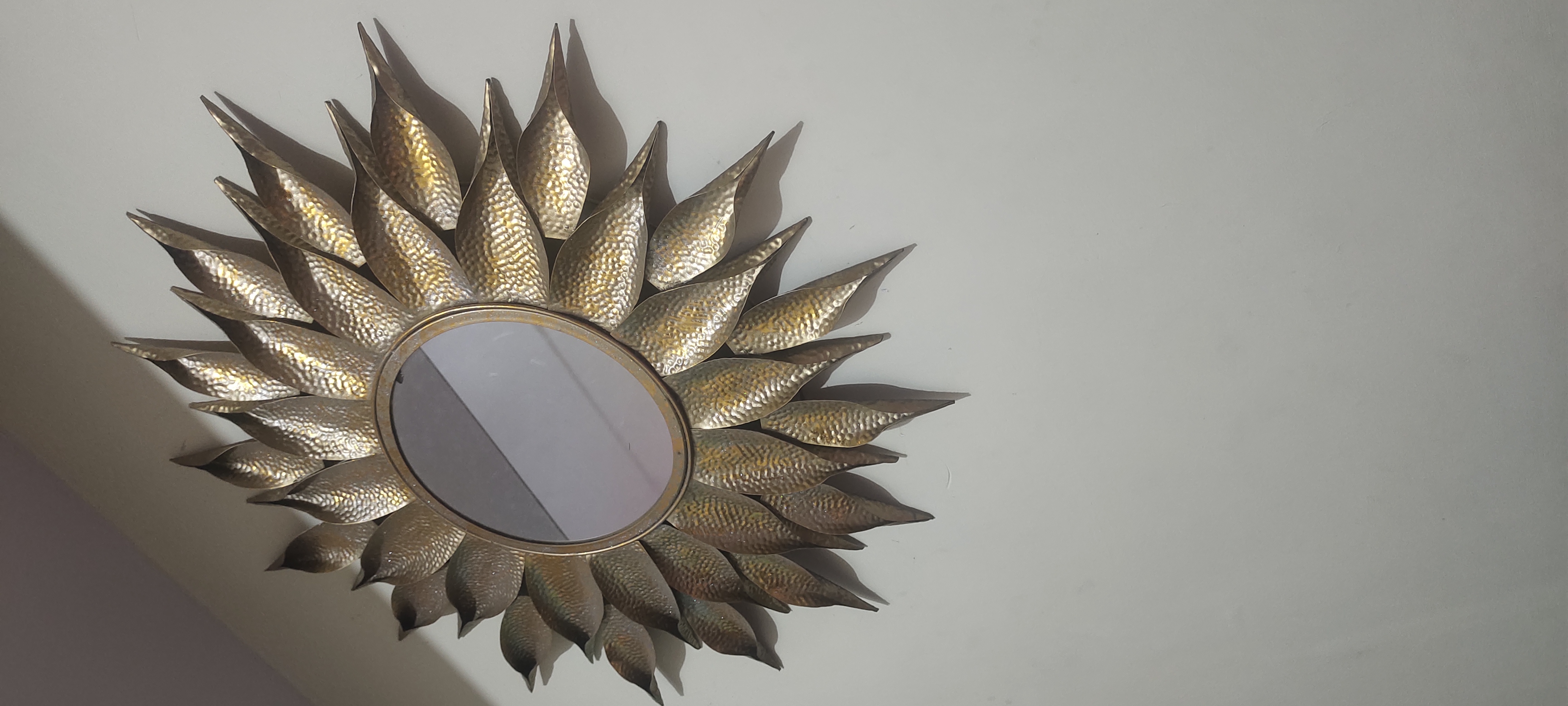 brass mirror good condition 