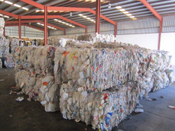  HDPE Bottles scrap in bales